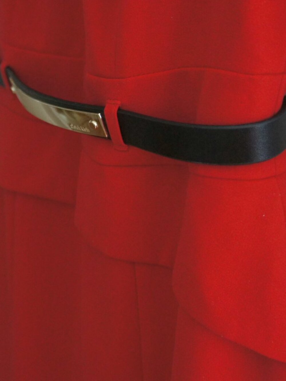 Calvin Klein Sheath Dress with Peplum Waist